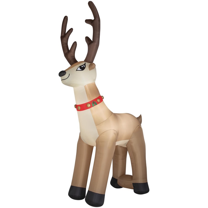 Gemmy Airblown LED Colossal Airblown Reindeer 20 ft. Inflatable