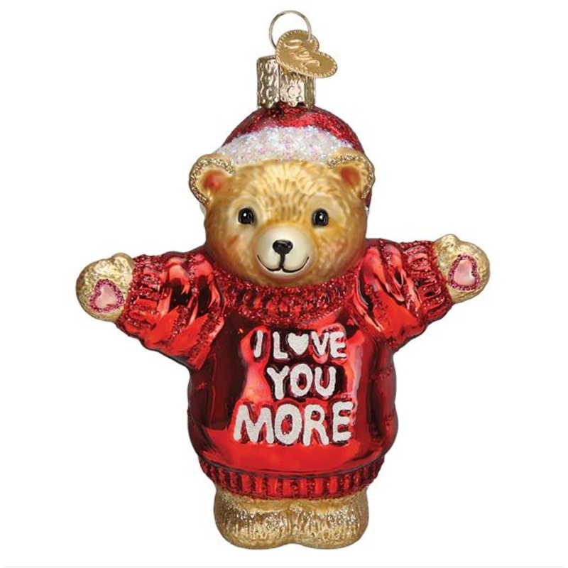 I Love You More Bear Ornament