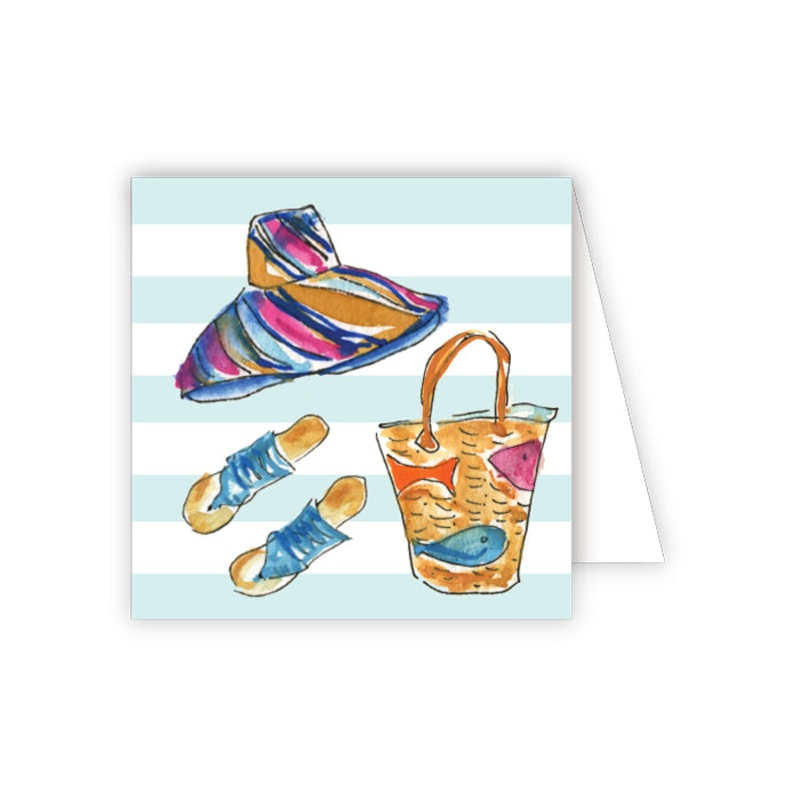 Teal Beach Set Enclosure Card