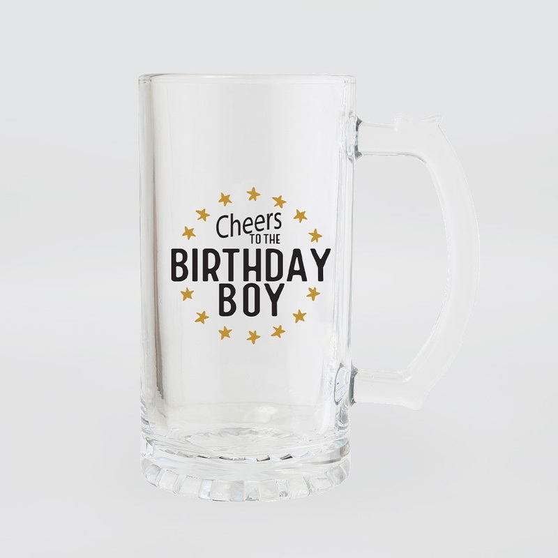 Celebration Beer Glass - Birthday Boy