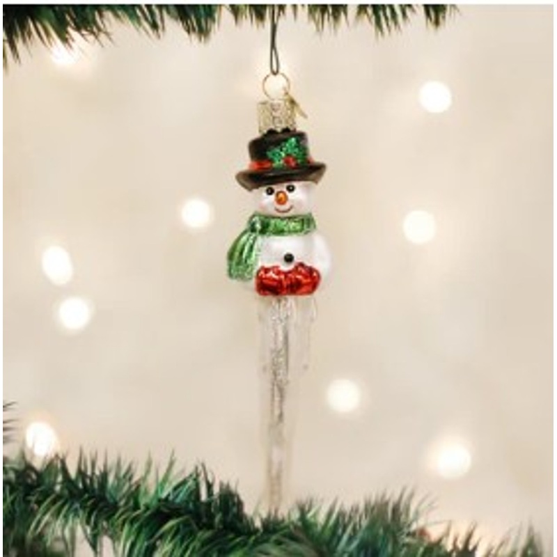 Icicle Snowman Ornament