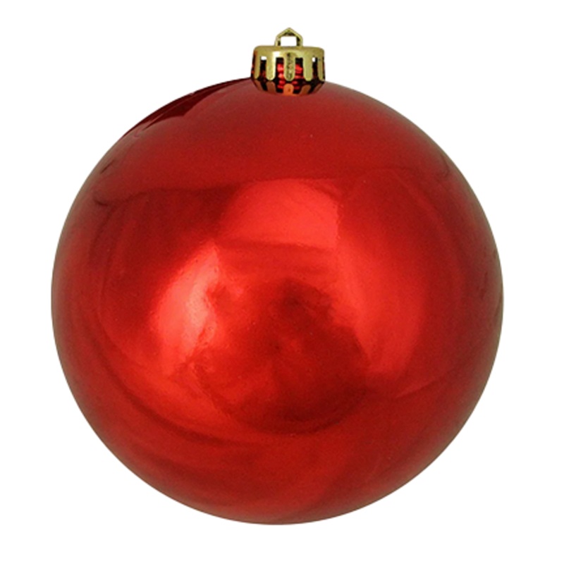 Red Shiny Shatterproof Ball Ornament 12"
