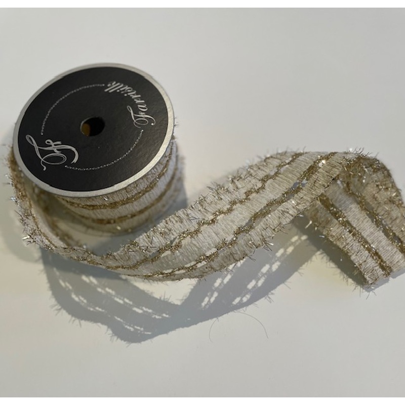 Lancet Lace Ivory Ribbon 2.5"x10yd