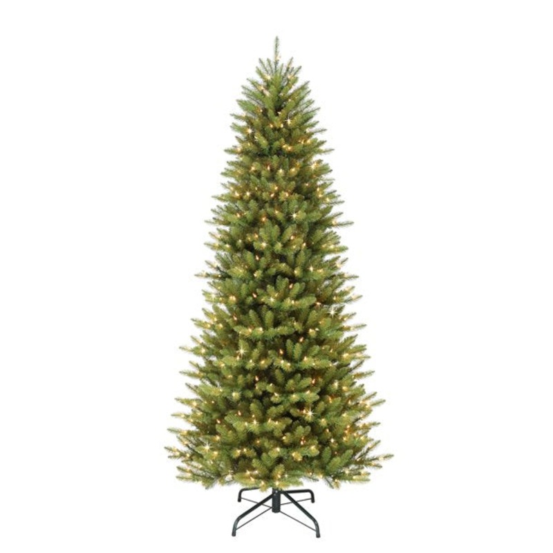 Puleo International 9 Foot Pre-Lit Slim Fraser Fir Tree