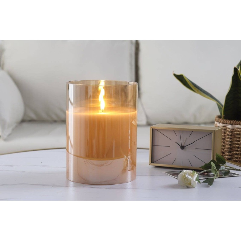 5.75x7.75" Champagne Radiance Poured Candle