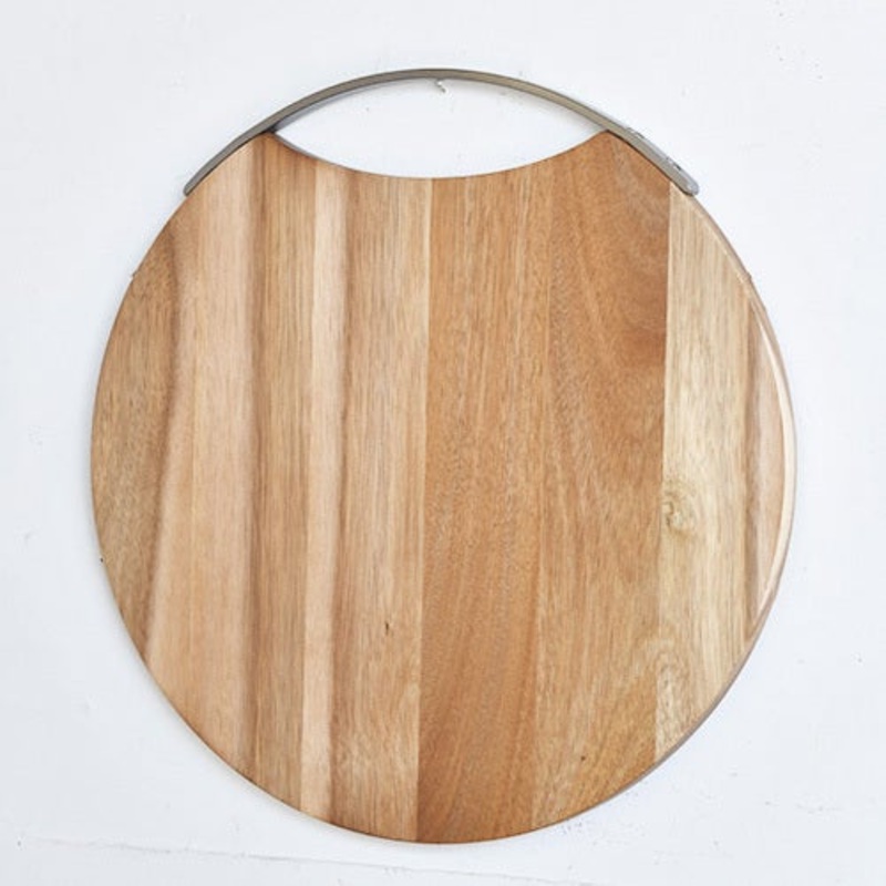 Wood 14" Round Cutting Board