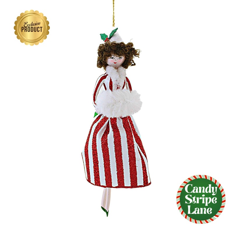 Yvie In Vintage Candy Cane Striped Gown 60228