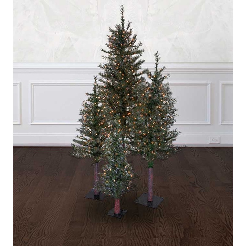 6' GLITTER ALPINE Tree - Clear
