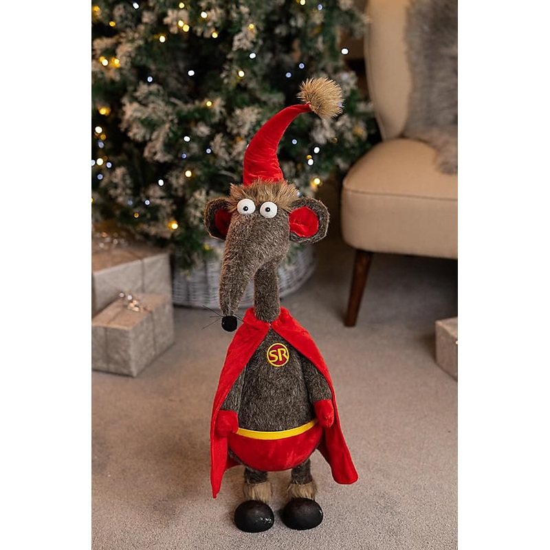 Wooden Christmas Village Scene with Snowflake Arch - 8 Warm White LED Lights, Battery Operated