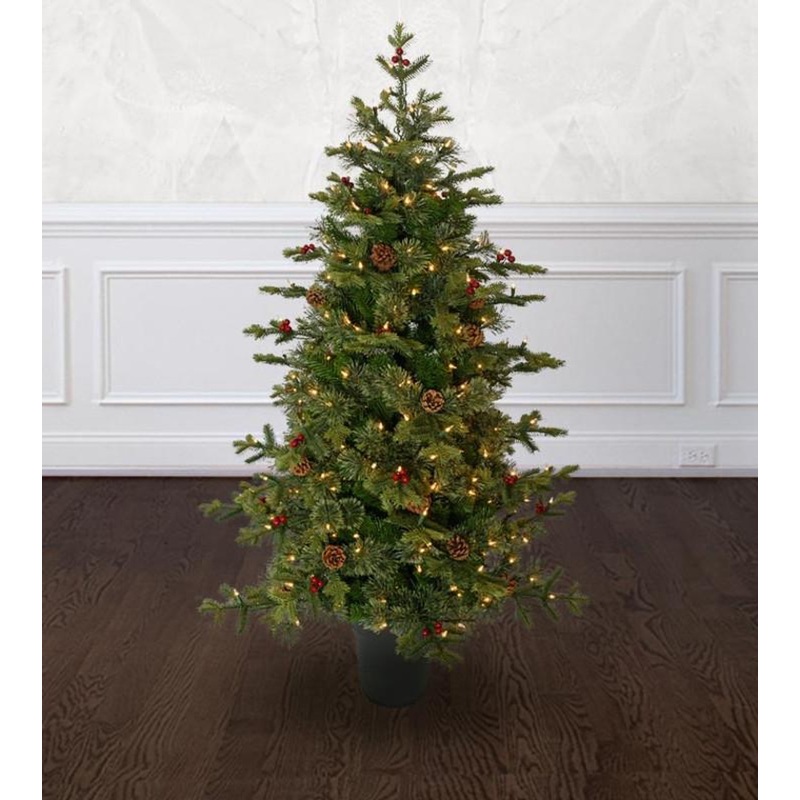 5' Potted Timberline Tree - Clear