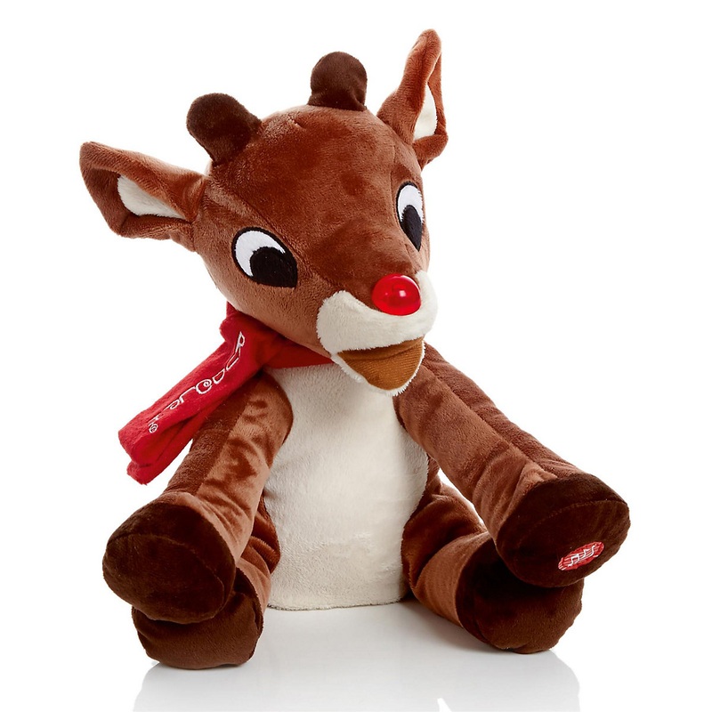 Premier - Battery Operated Lit Singing Reindeer, 30cm