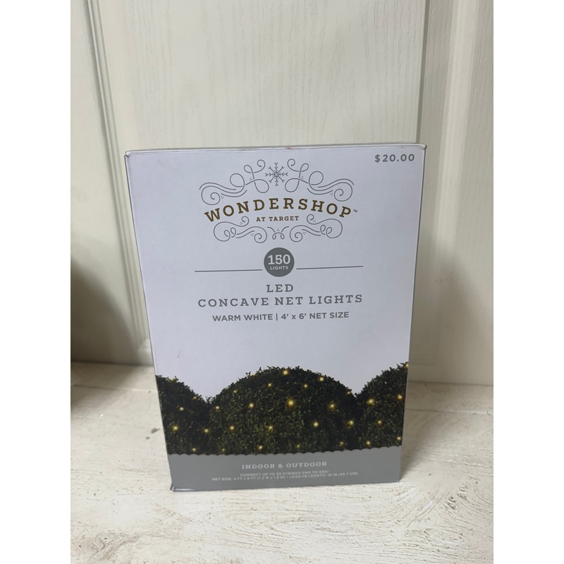 Wondershop At Target 150 LED Warm White Concave Net Lights