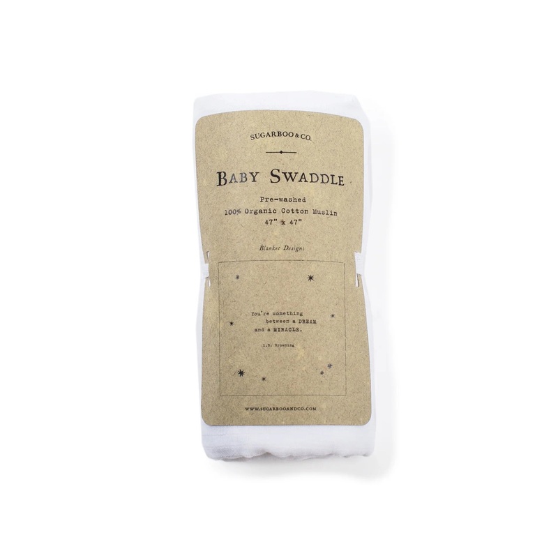 A Dream And A Miracle (E.B. Browning) Swaddle Blanket