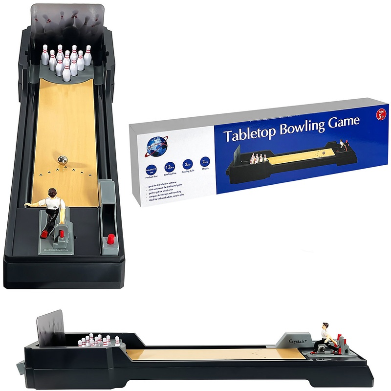 Tabletop Bowling Game  Fun Party Gift for Kids & Adults, Desktop Office Family Play