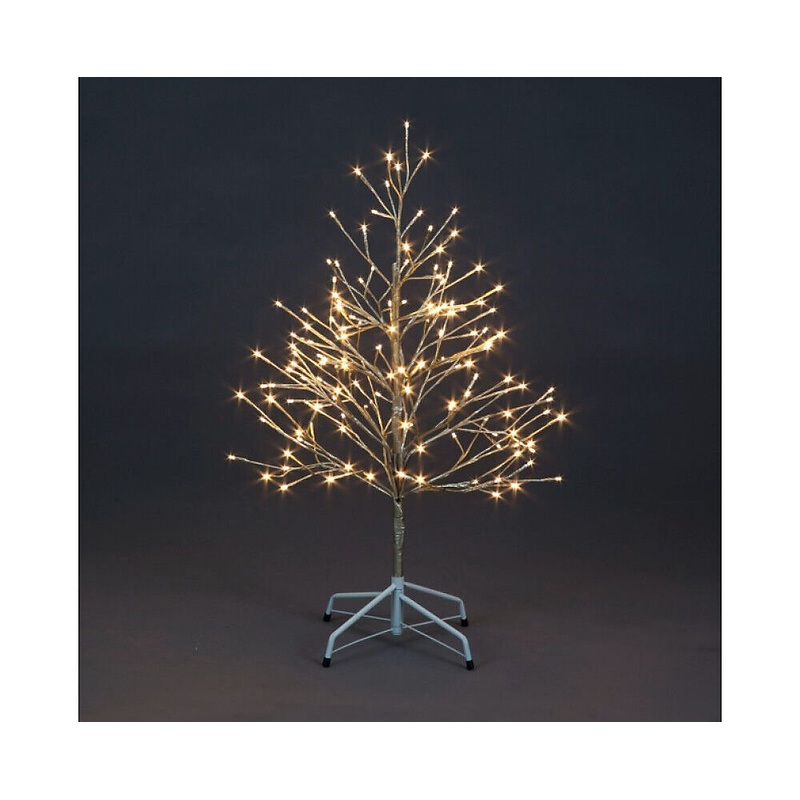Snowtime 90cm Champagne Twig Tree with 152 Warm White LEDs Indoor / Outdoor