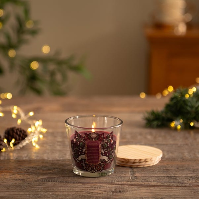 Winter Berries Wood Wick Crackle Candle