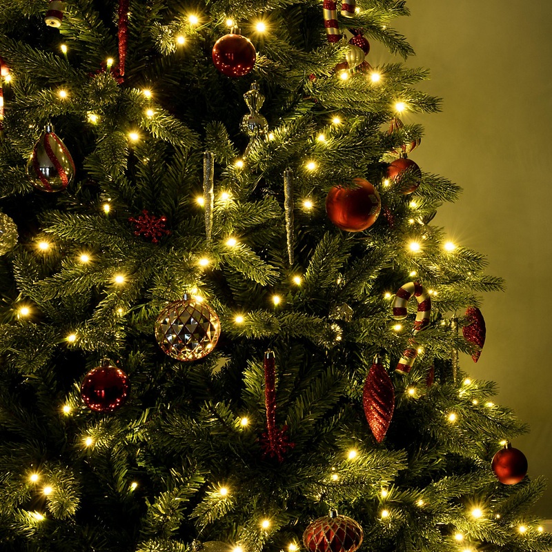The 9ft Ultra Devonshire Fir Pre-lit with Warm White/Multicoloured Colour change LEDs