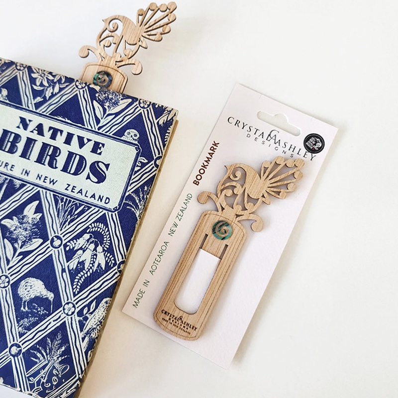 Wooden 'Fantail' Bookmark