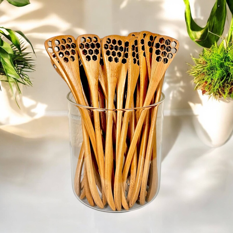 Bamboo Honey Dipper Spoon | Fall Bestseller