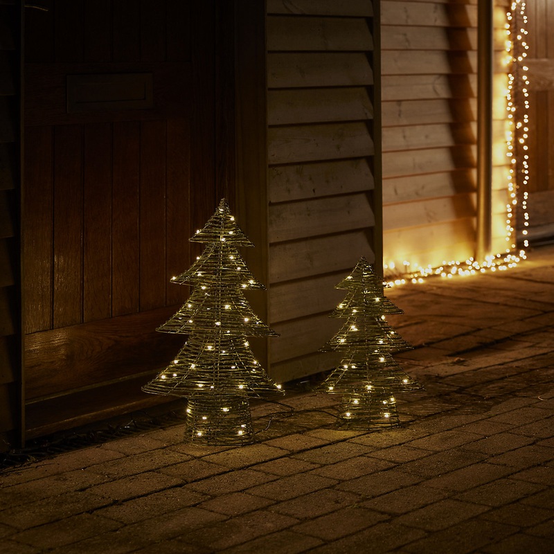 Warm white LED Trees Freestanding Silhouette (H) 610mm