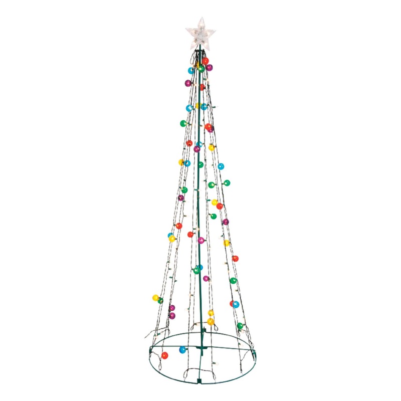 Sienna Incandescent Multi Twinkling String Tree 6.5 ft. Yard Decor
