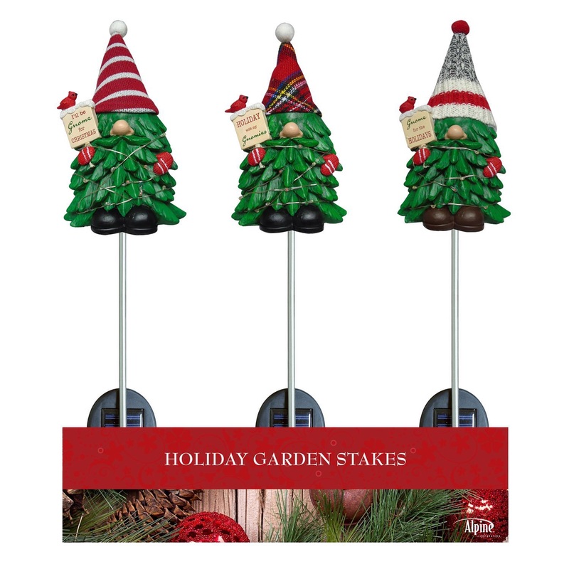 Alpine Multi Christmas Gnome 33 in. Pathway Decor
