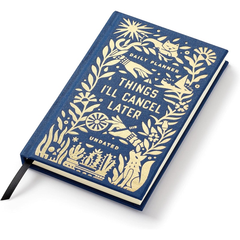 Things Ill Cancel Later Vintage Library Book Inspired Mini Planner