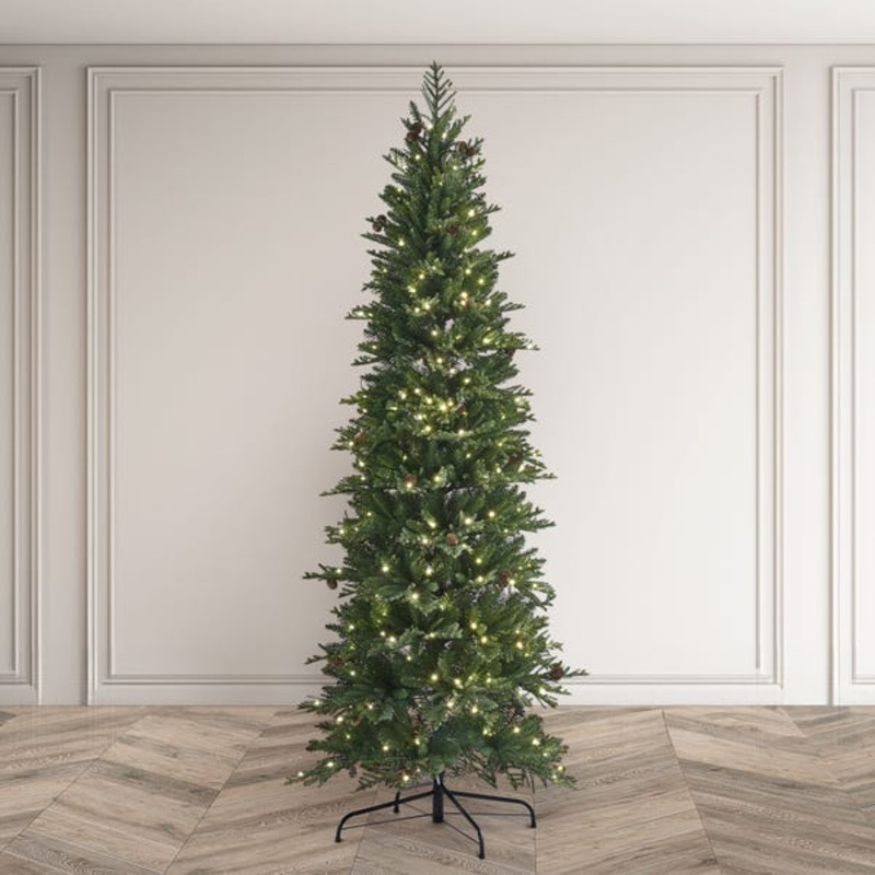 6.5ft Pre-Lit Rivington Slim Christmas Tree