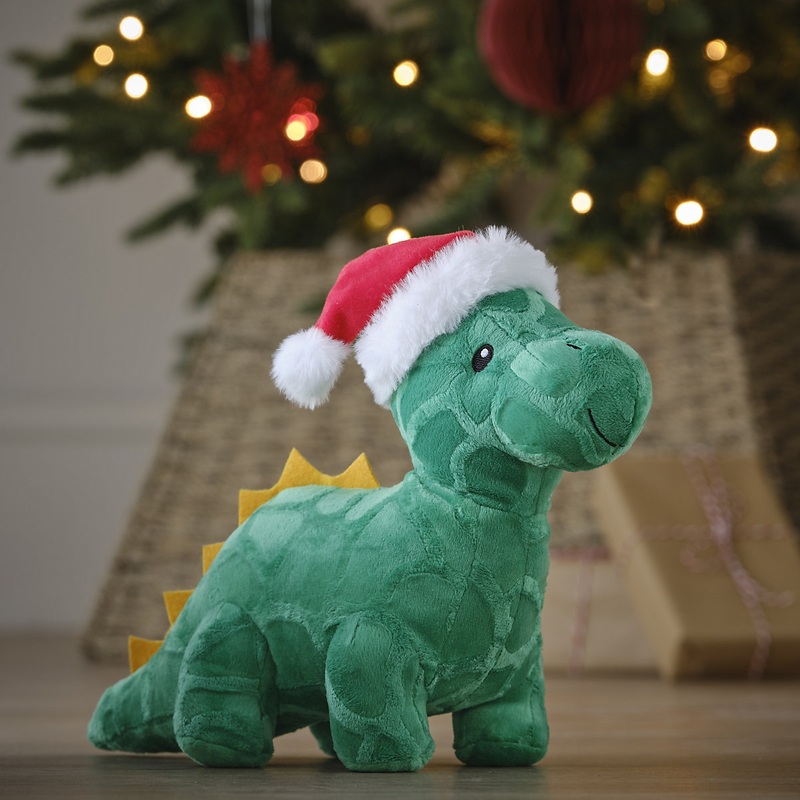 Christmas Dinosaur Plush toy - Green