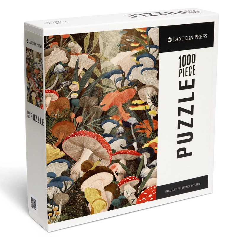 Woodland Mushrooms 1,000 Piece Jigsaw Puzzle