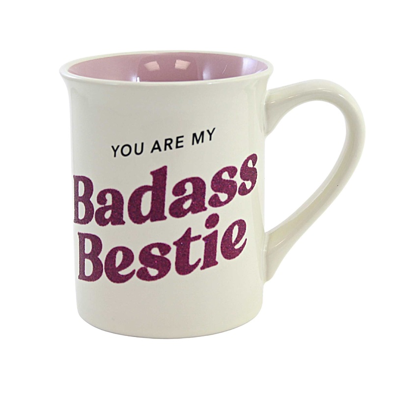 Badass Bestie Glitter Mug 54540
