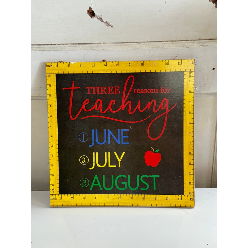 Three Reasons For Teaching 12 Inch x12 Inch Sign