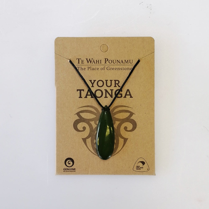 Your Taonga' Drop Pendant - Greenstone Necklace