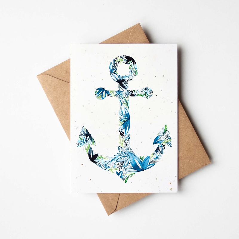 Anchor Plantable Greeting Card