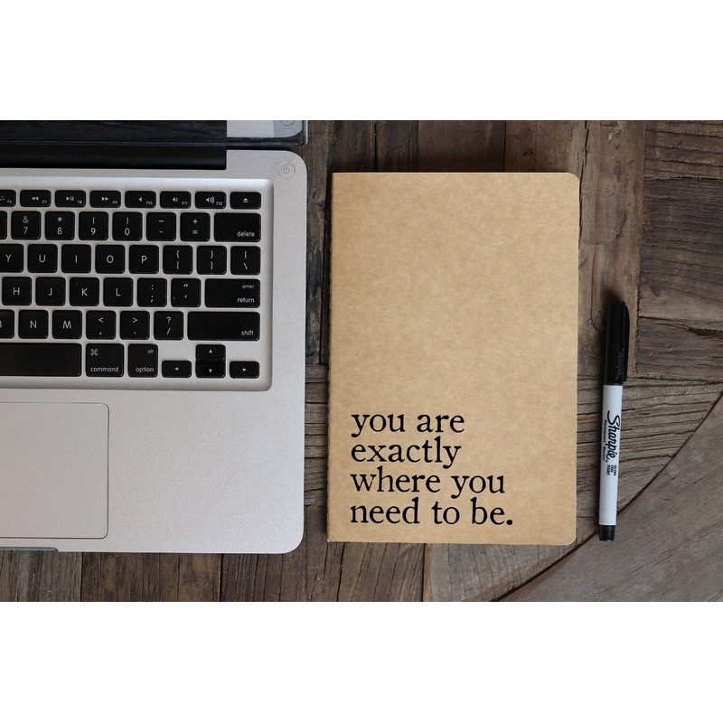 You Are Exactly Where You Need To Be Journal