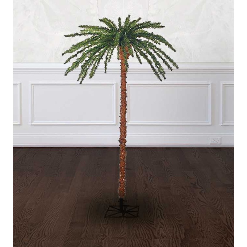 6' Pre-Lit Palm Tree