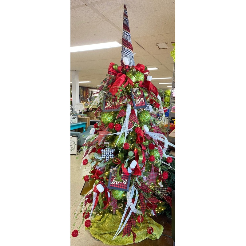 Sparking Plaid Christmas Tree