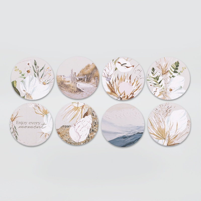 'Palm Cove' - Single Ceramic Coasters