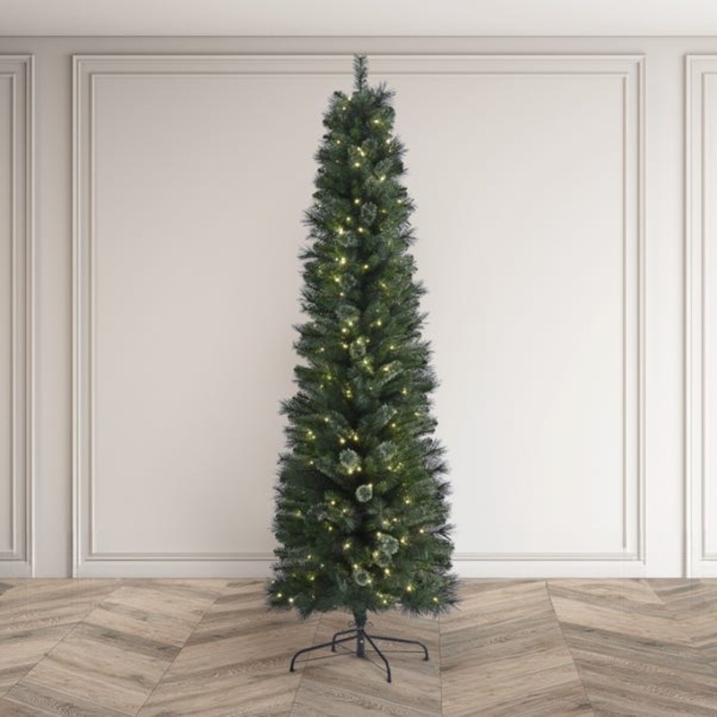 6.5ft Brampton Pine Slim Christmas Tree