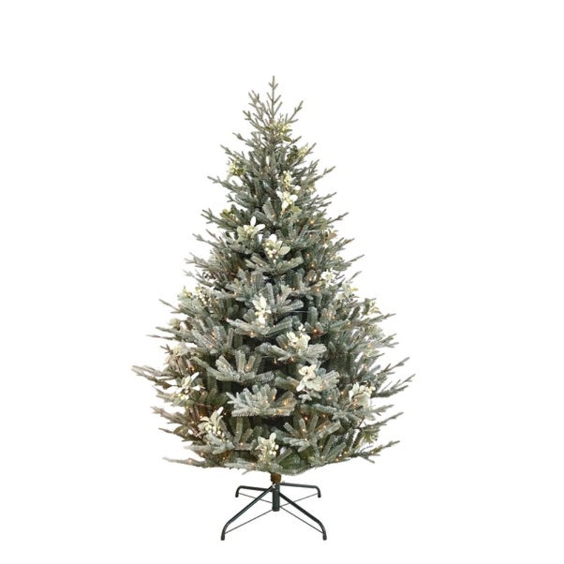 6.5ft Pre-Lit Mistletoe Spruce Christmas Tree