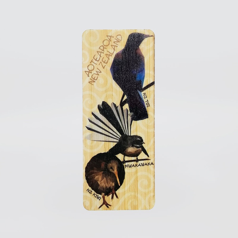 Wooden Bookmark - 'Geo Birds'
