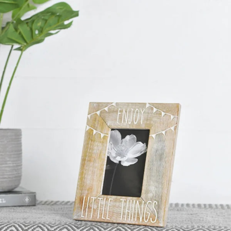 "Enjoy Little Things" Wood Picture Frame