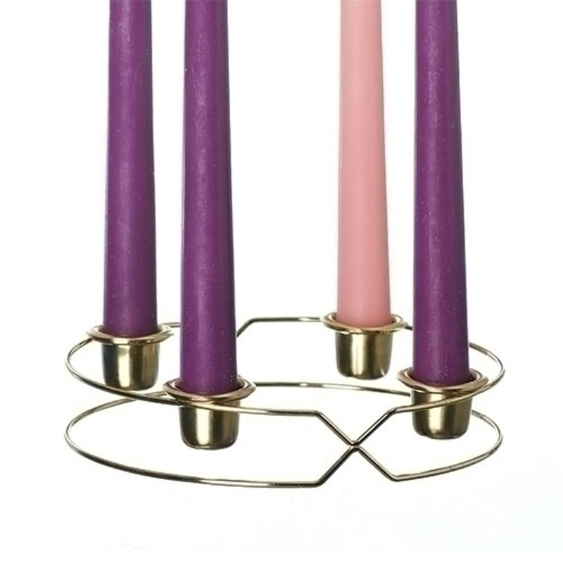 Metal Advent Wreath with Candles