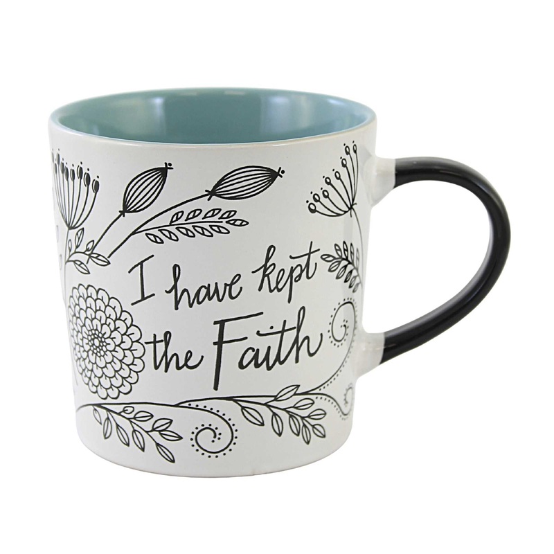 4" 18Oz Mug; With Faith All 53628
