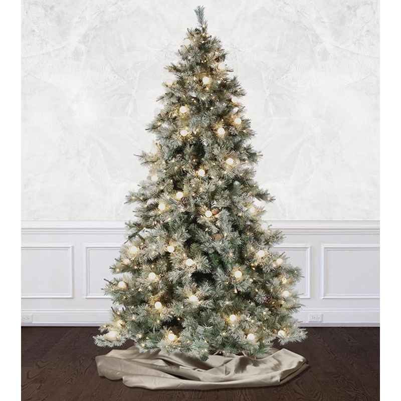 6.5' Frosted Elegance Tree - Clear LED