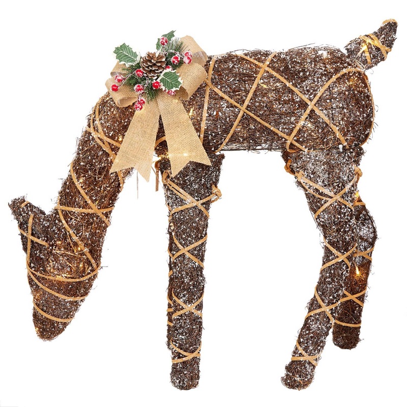 Alpine Grazing Deer 29 in. Yard Decor