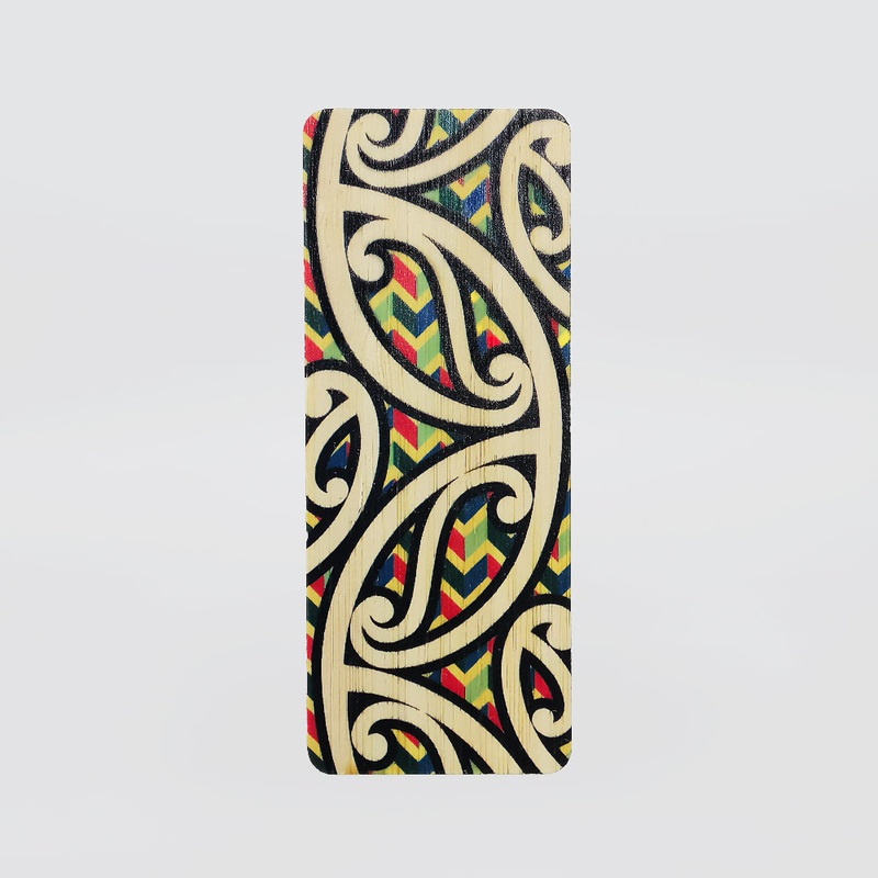 Wooden Bookmark - 'Kowhaiwhai'