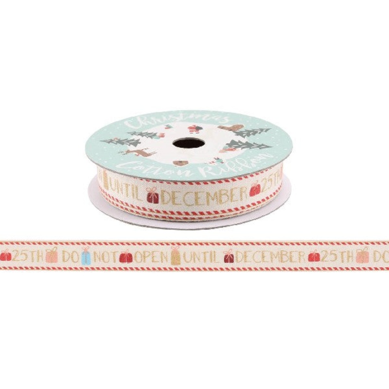 "Do Not Open..." Cotton Ribbon