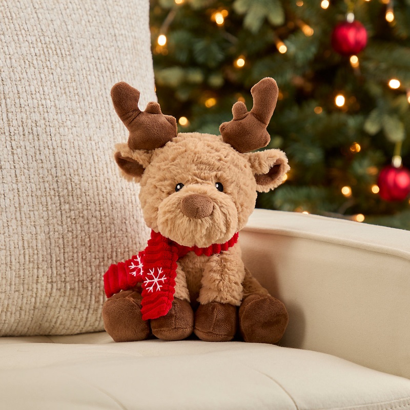 Sitting Christmas Reindeer Plush toy - Brown