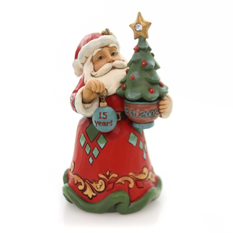 15Th Anniversary Crystal Santa Hanging Ornament 33366